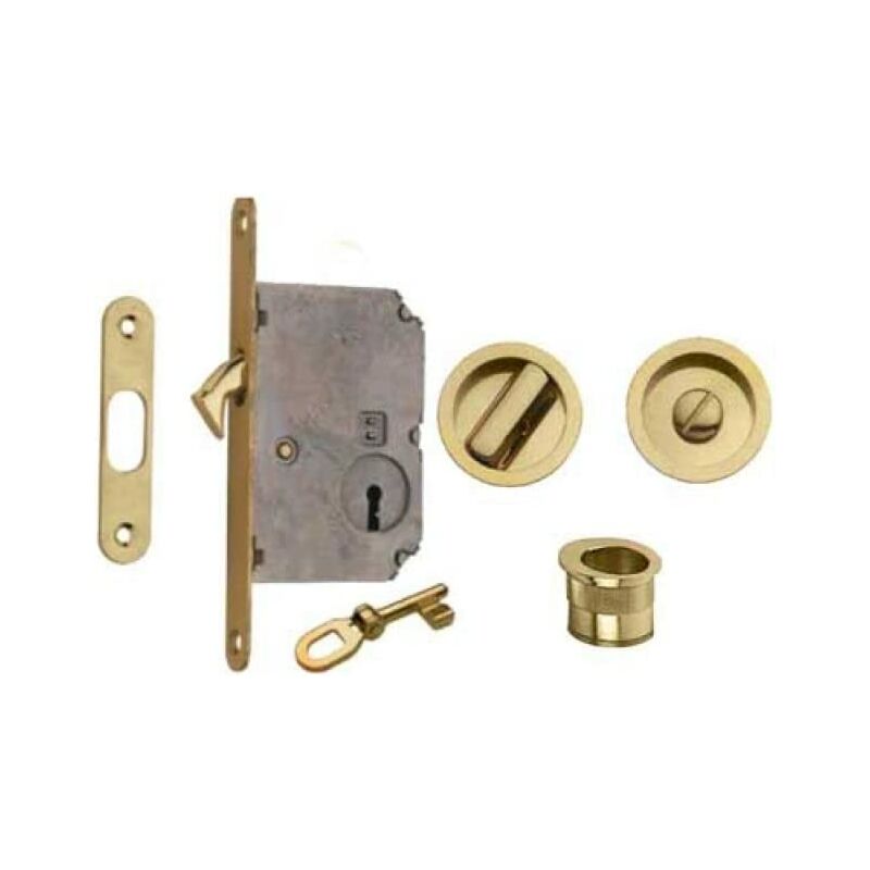 foto del prodotto frosio bortolo kit per scorr. c nottolino cromo satinato tondo