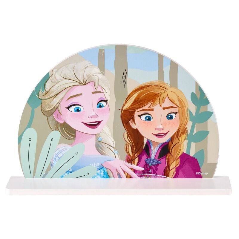 foto del prodotto frozen mensola dal parete in legno elsa e anna disney