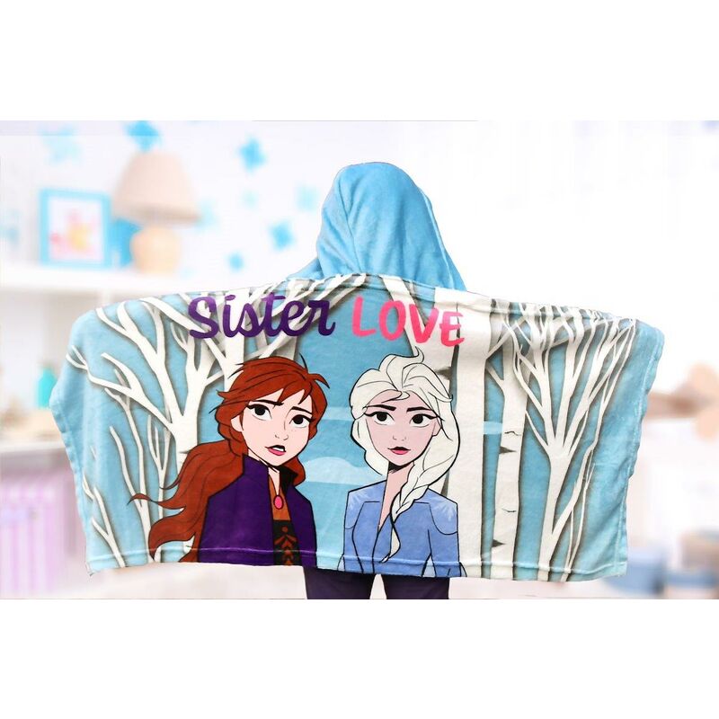 foto del prodotto frozen plaid poncho in flanella sister