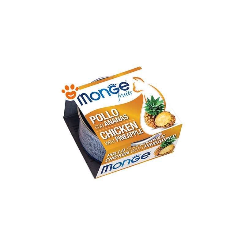 foto del prodotto fruits cat adult pollo e ananas fruits cat adult pollo e ananas lattina da 80 gr monge