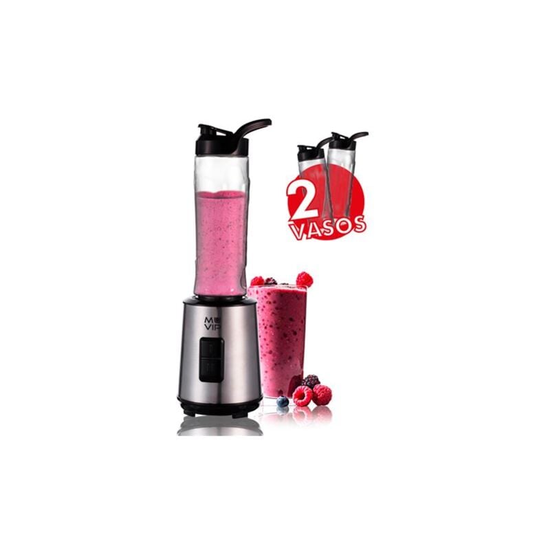foto del prodotto frullatore a immersione 300w in acciaio inox 2 tazze 600ml - colore vari varios - muvip