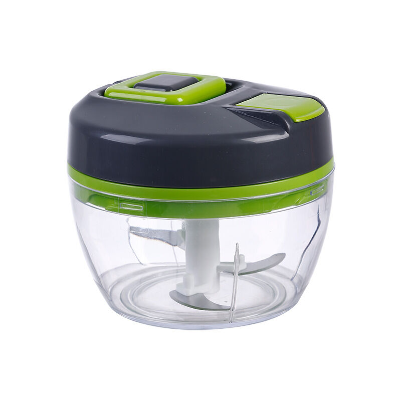 foto del prodotto frullatore a immersione da 550 ml, tritatutto manuale, mini tritatutto manuale, tagliacipolle manuale, tritacipolle con 3 lame in acciaio