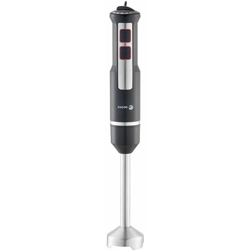 foto del prodotto frullatore a immersione divamix innox motore dc 1000w 16000rpm con 2 livelli di potenza, accessorio tritatutto e misurino da