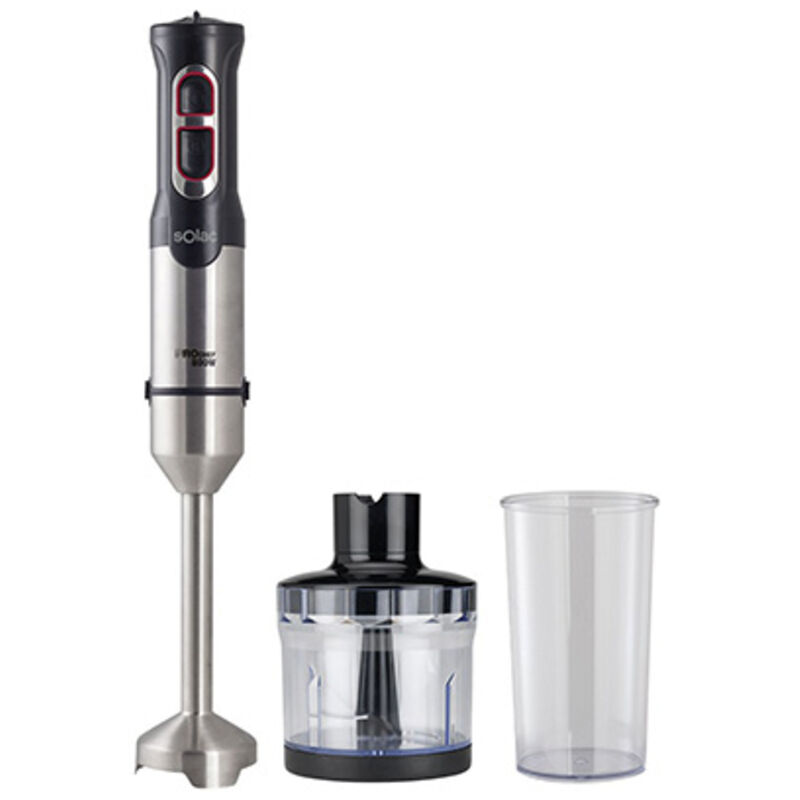 foto del prodotto frullatore a immersione in acciaio inox 1000w con accessori pro chef 5607 solac