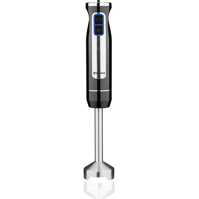 foto del prodotto frullatore a immersione mixer a immersione in acciaio inox 800w minipimer nero 8 velocit con luce led