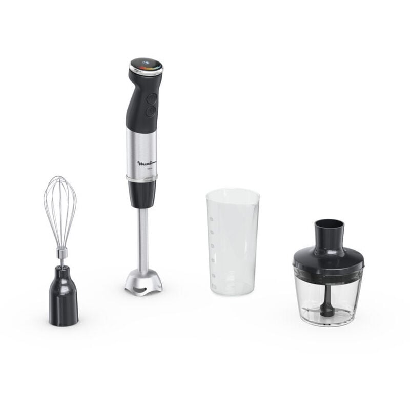 foto del prodotto frullatore a immersione moulinex dd6738 potenza 1000w con bicchiere tritatutto e frusta