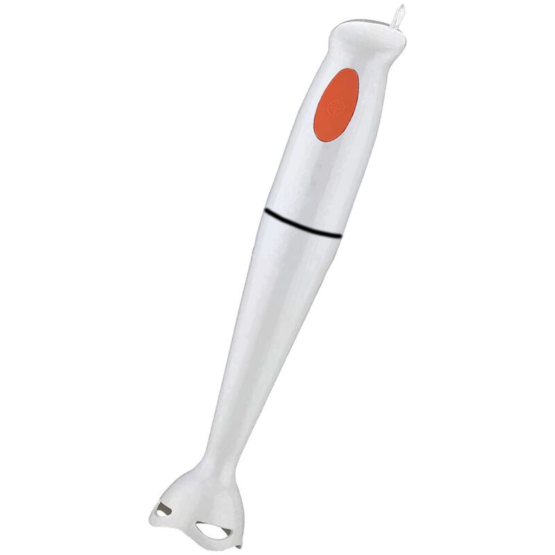 foto del prodotto frullatore ad immersione 300w mixer tritatutto bianco lama 2 ali cucina