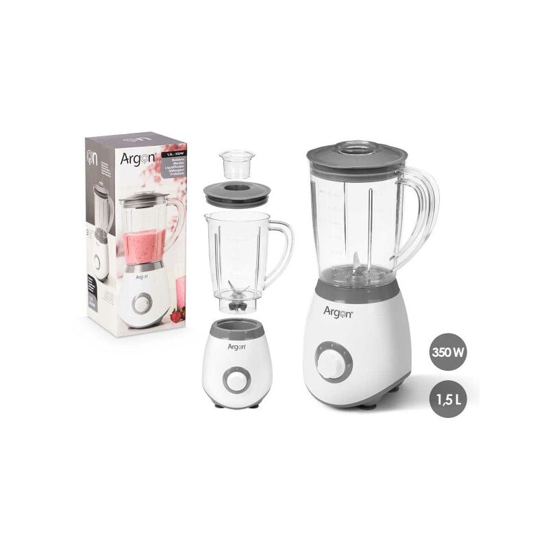 foto del prodotto frullatore argon je 802a bianco grigio 350 w 1,5 l