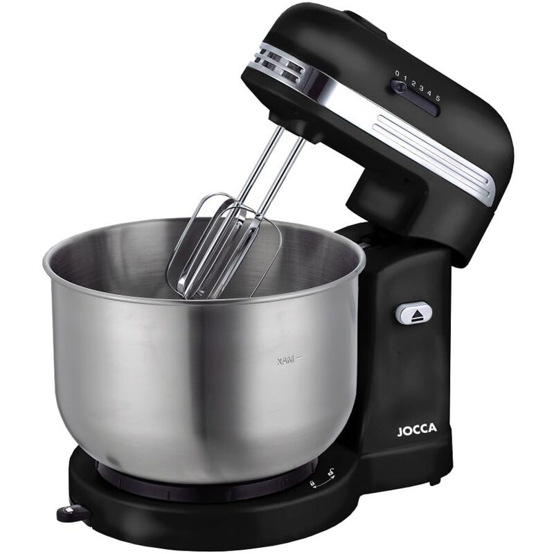 foto del prodotto frullatore impastatrice risposteria 350 w con autorigenerazione ad attrito, 5 velocit , ciotola in acciaio inox da 3 5 l, impasto, mazza, emulsione,