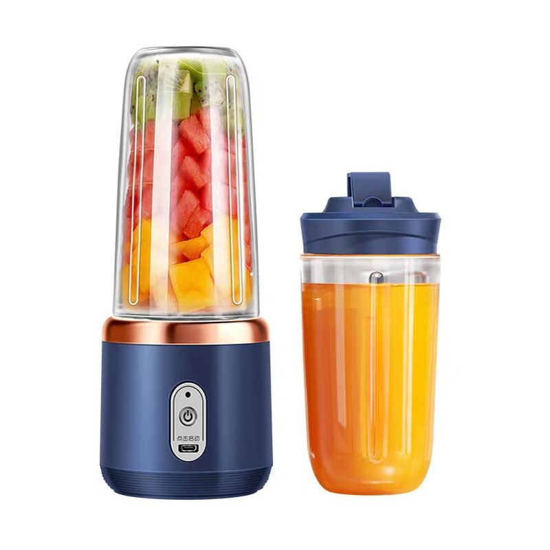 foto del prodotto frullatore per frullati, frullatore portatile, mini frullatore usb per frullati, frullatore con supporto con 2 bottiglie da 400 ml senza bpa, per