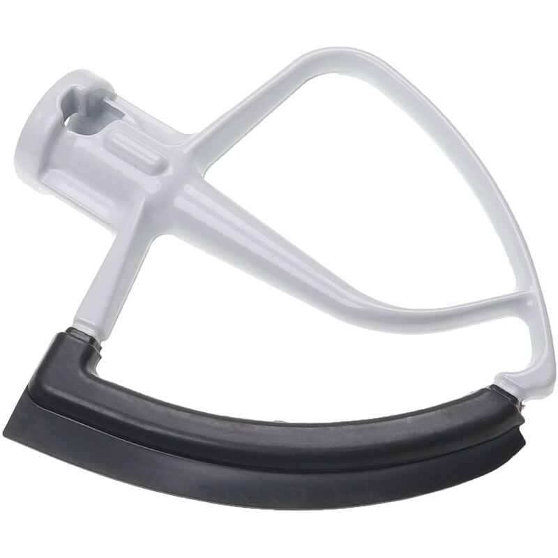 foto del prodotto frusta piatta compatibile con kitchenaid ultra power robot da cucina agitatore flessibile, alluminio poliammide gomma, nero bianco vhbw