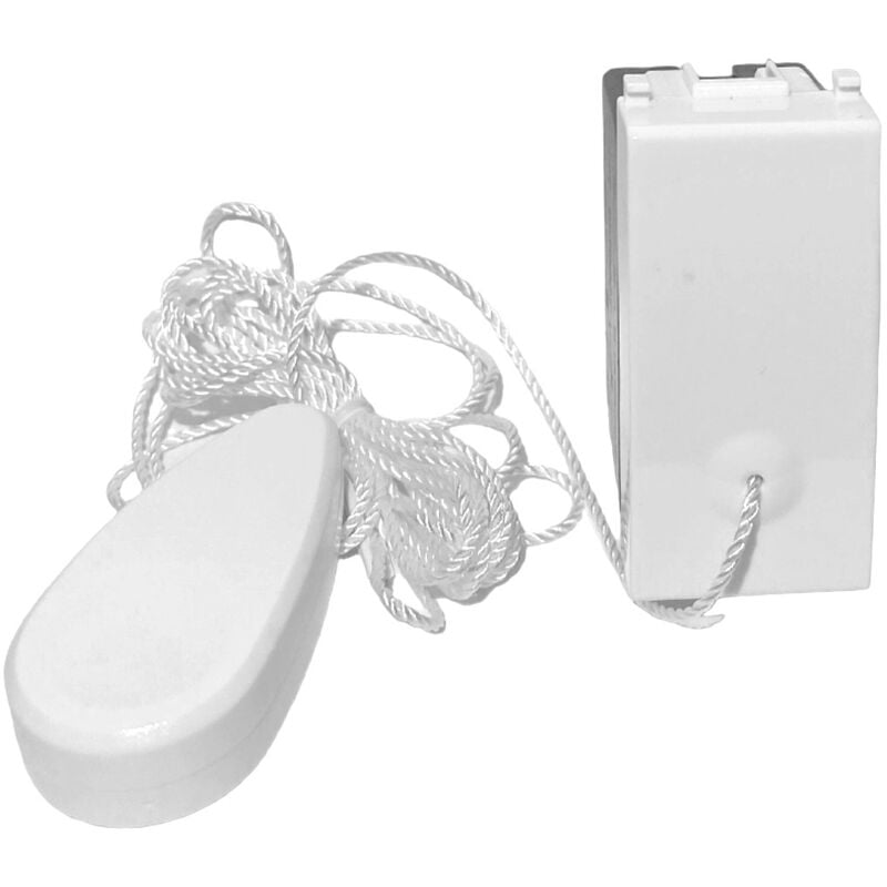 foto del prodotto frutti bianco compatibili con vimar plana interruttori prese pulsanti pulsante tirante