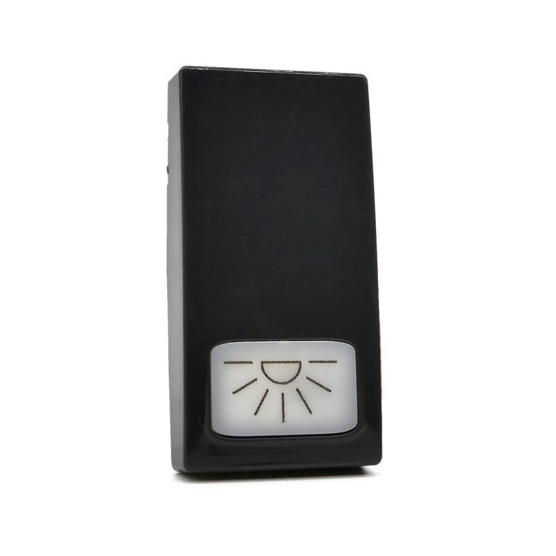 foto del prodotto frutti compatibili vimar plana interruttori prese pulsanti nero antracite coperchio pulsante luce x 2pz