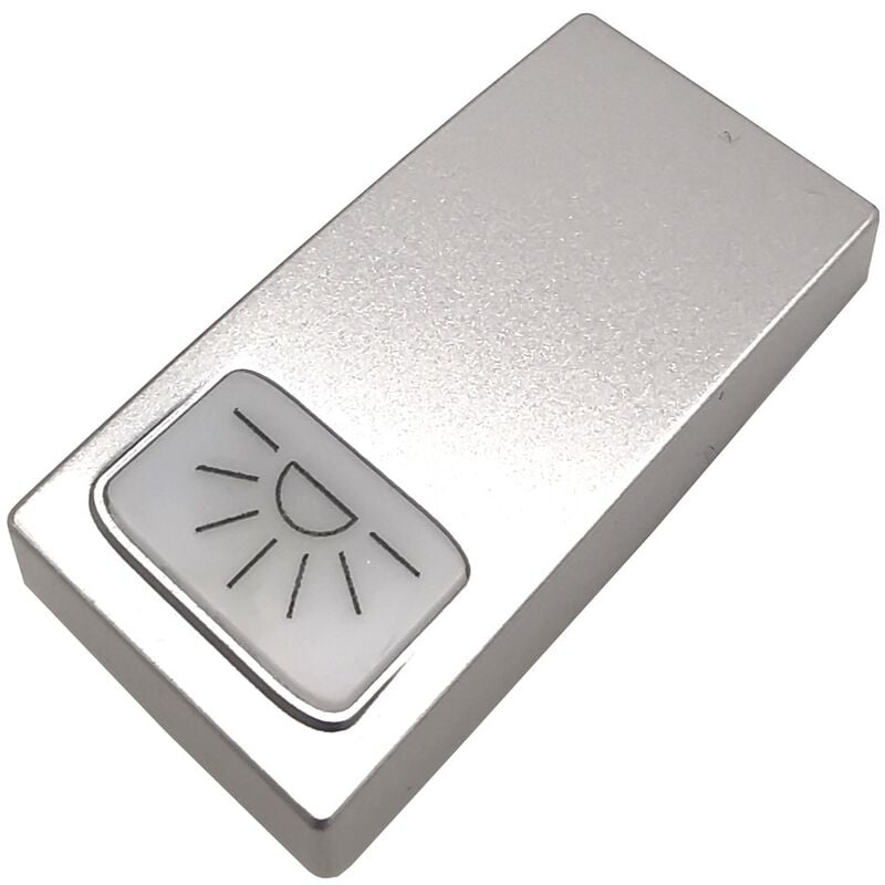 foto del prodotto frutti compatibili vimar plana interruttori prese pulsanti silver argento coperchio pulsante luce x 2pz