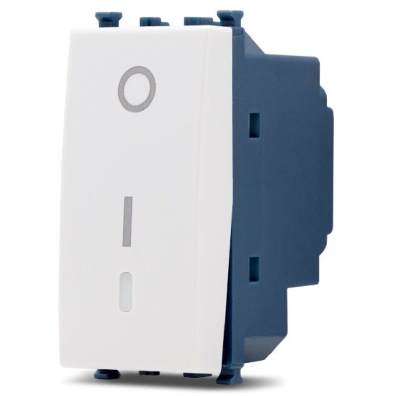 foto del prodotto frutti elettrici compatibili con supporti vimar ark bianco interruttore presa pulsante schuko deviatore interr.bipolare