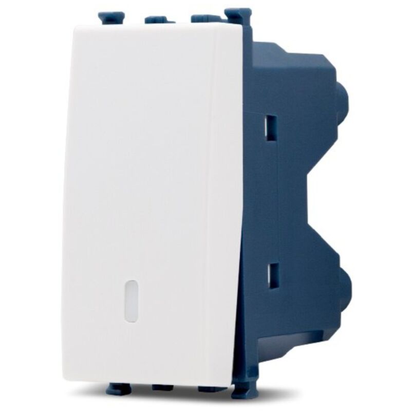 foto del prodotto frutti elettrici compatibili con supporti vimar ark bianco interruttore presa pulsante schuko deviatore interruttore unipolare