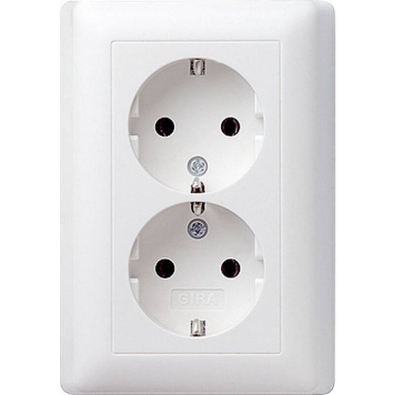 foto del prodotto frutto presa doppia system 55, standard 55, e2, event, event chiara, event opaca, esprit, classix bianco pulito l gira