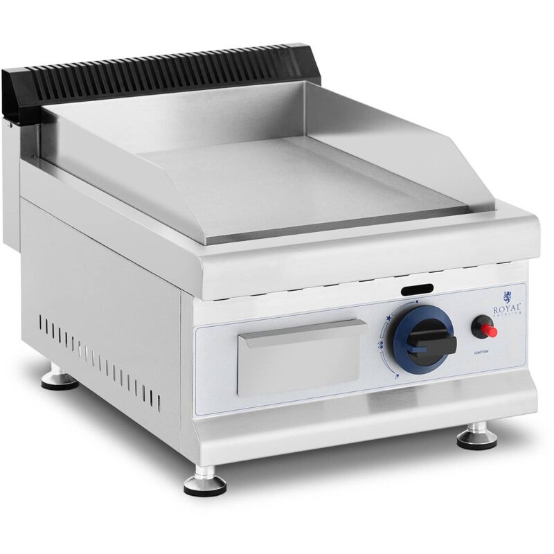 foto del prodotto fry top a gas da banco piastra liscia 35 x 40 cm propano butano acciaio inox