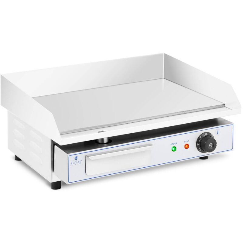 foto del prodotto fry top elettrico piastra liscia acciaio inox 550 x 350 mm 3.000 w