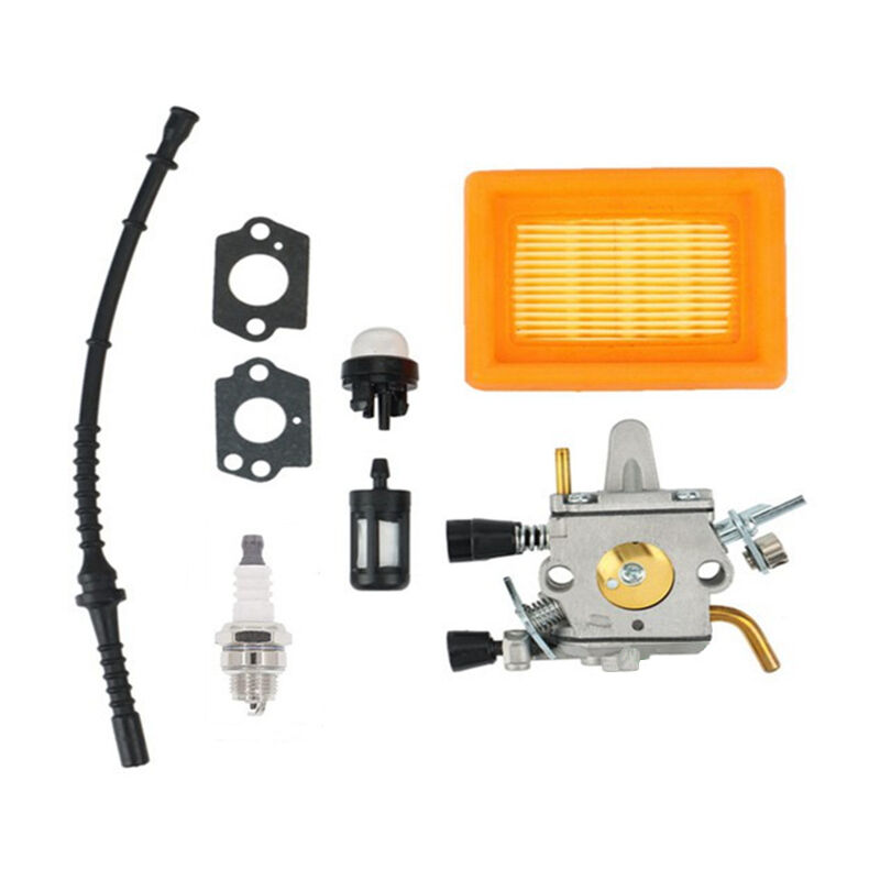 foto del prodotto fs400 fs450 fs480 filtro dell aria del carburatore, filtro dell olio, tubo dell olio, sfera di aspirazione dell olio, accessori per tosaerba