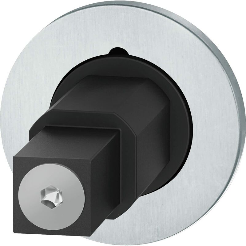 immagine 0 del prodotto fsb 0 15 1720 08501 6204 rosetta per porta, rotonda, adattatore con rosetta per maniglia, spessore porta 39 48 mm, in acciaio inox nero opaco,