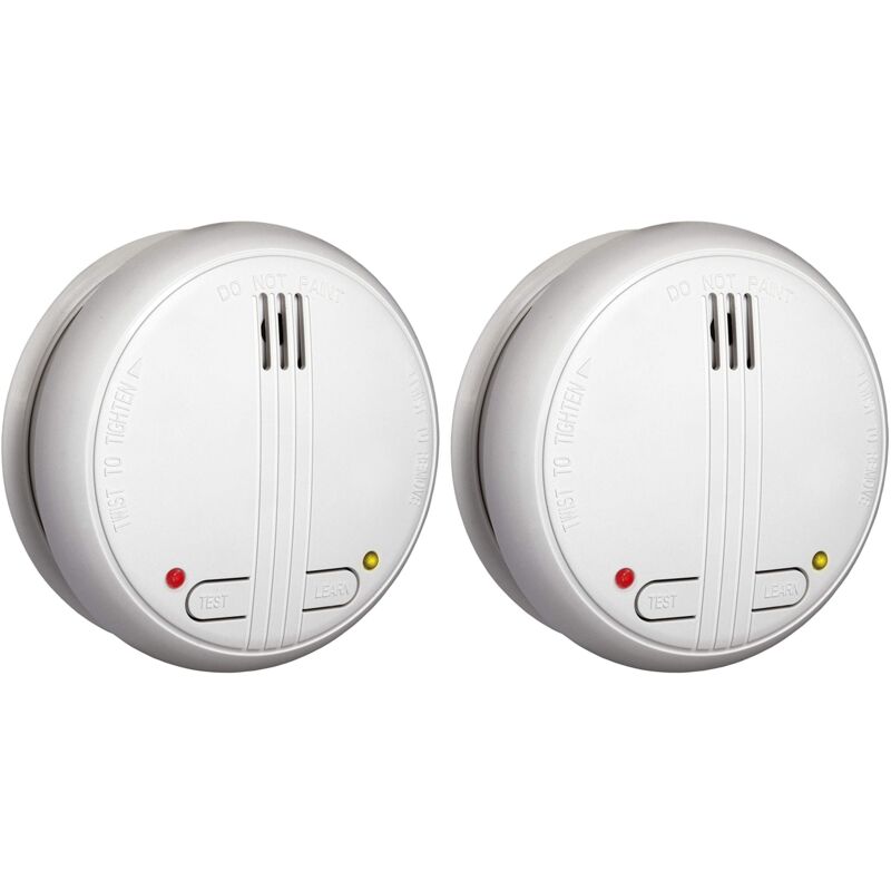 foto del prodotto fsm 17162 fa22rf 2 set di 2 rilevatori di fumo senza fili, testati secondo din en 14604, collegabili in rete con batterie, 2er pack, pezzi