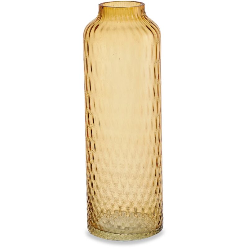 foto del prodotto ft feel the... - vaso artigianale bottiglia in vetro di murano ambra 34 cm'