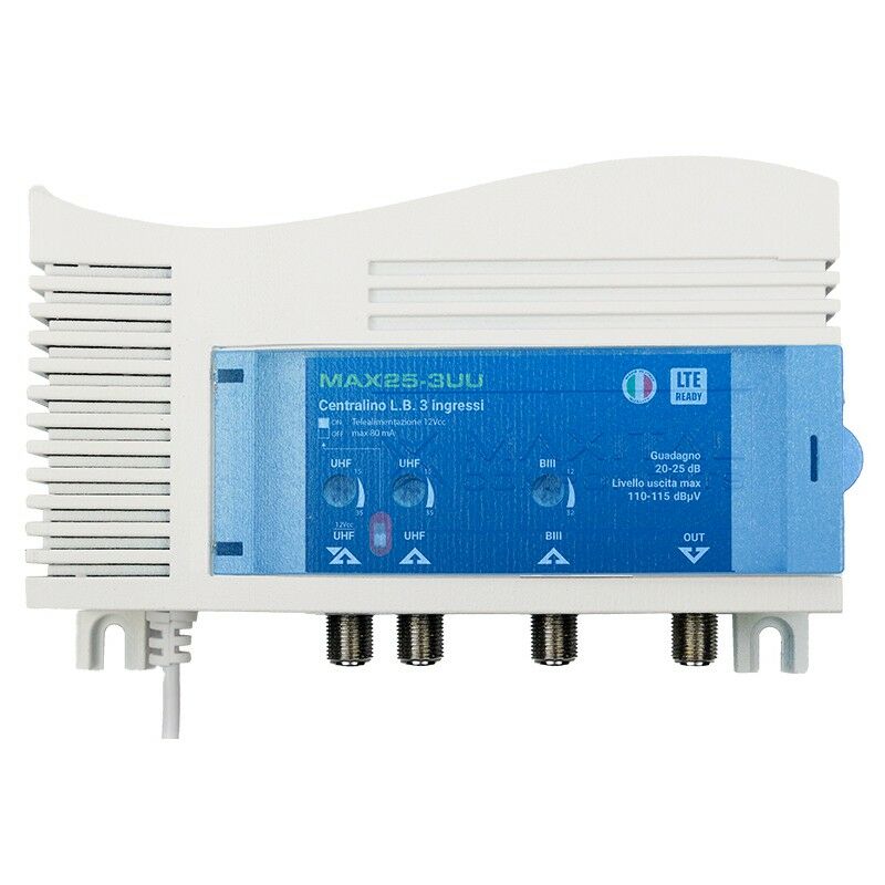 foto del prodotto fte centralino con 3 ingressi biii dab uhf uhf 25db max25 3uu