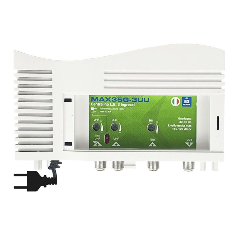 foto del prodotto fte centralino con 3 ingressi biii dab uhf uhf 5g 35db max35g 3uu