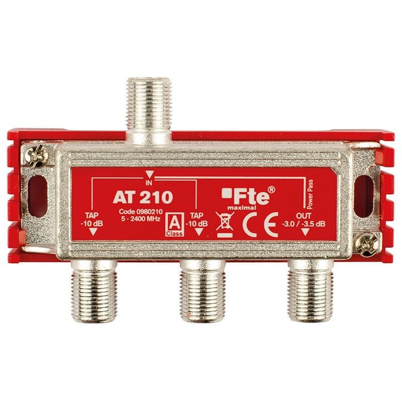 foto del prodotto fte derivatore tv classe a terrestri e satellitari 1 uscita 2db e 2 uscite 10db