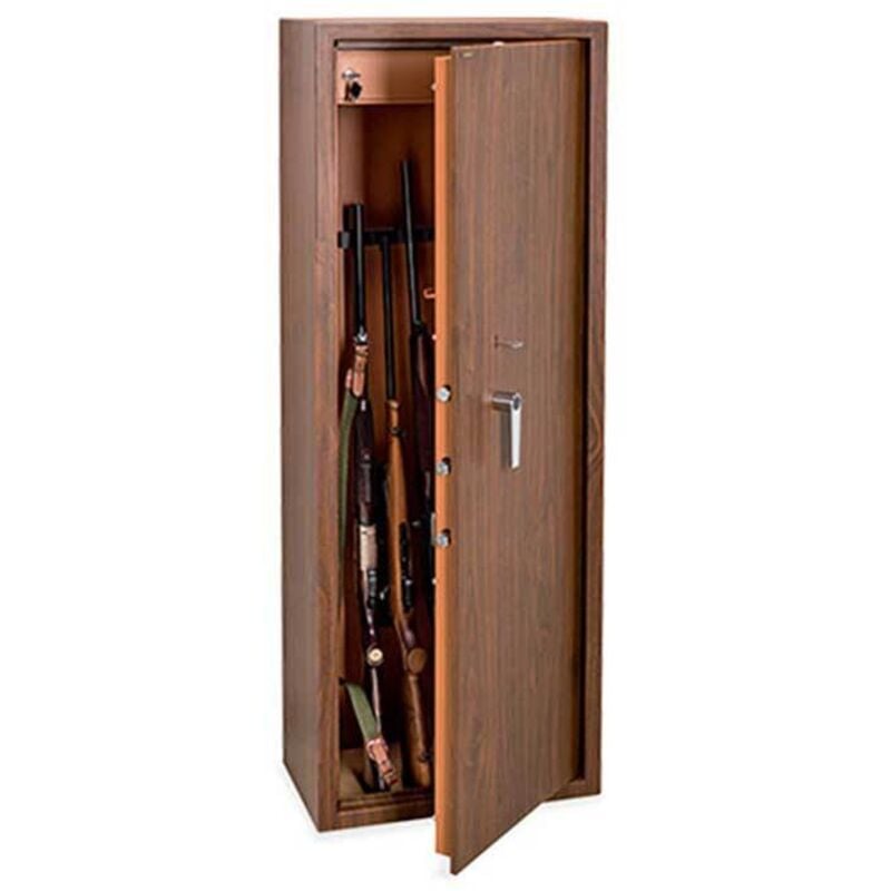 foto del prodotto fuciliera con tesoretto rivestita in legno technosafe technomax tcl 5 chiave a doppia mappa