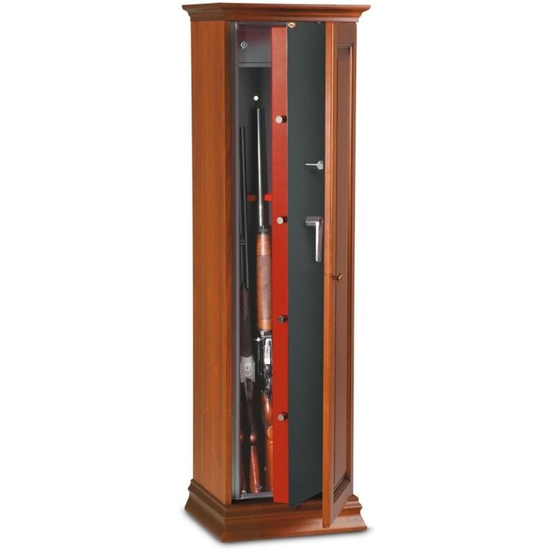 foto del prodotto fuciliera portafucili a chiave serie 5 armi con tesoretto technomax 1510x44x345mm