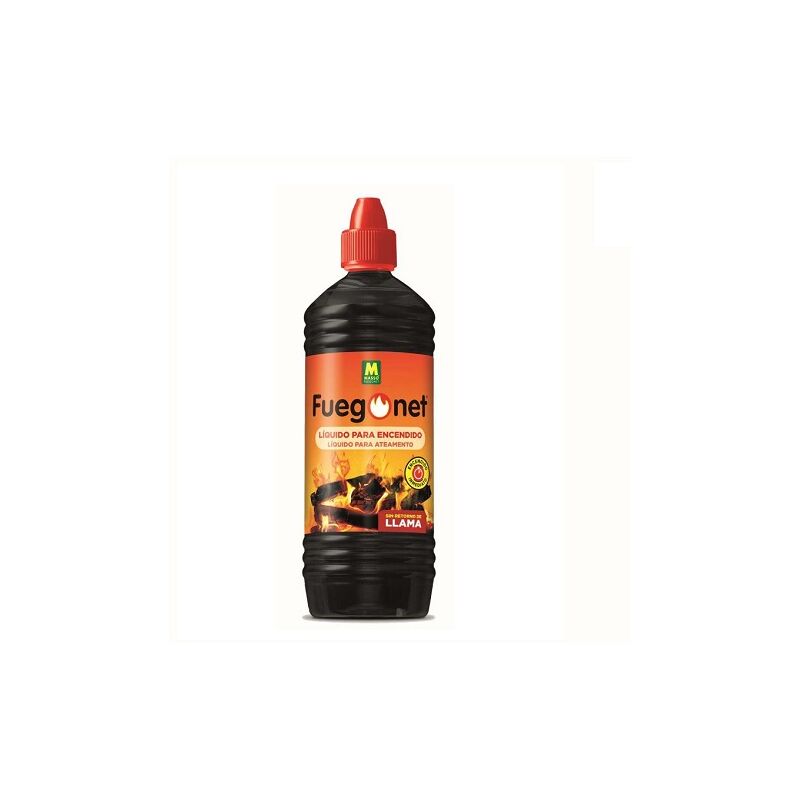 foto del prodotto fuego net liquido di accensione del barbecue furonet. facile fal , barbecue e camini. 1l di fluido da accendere.