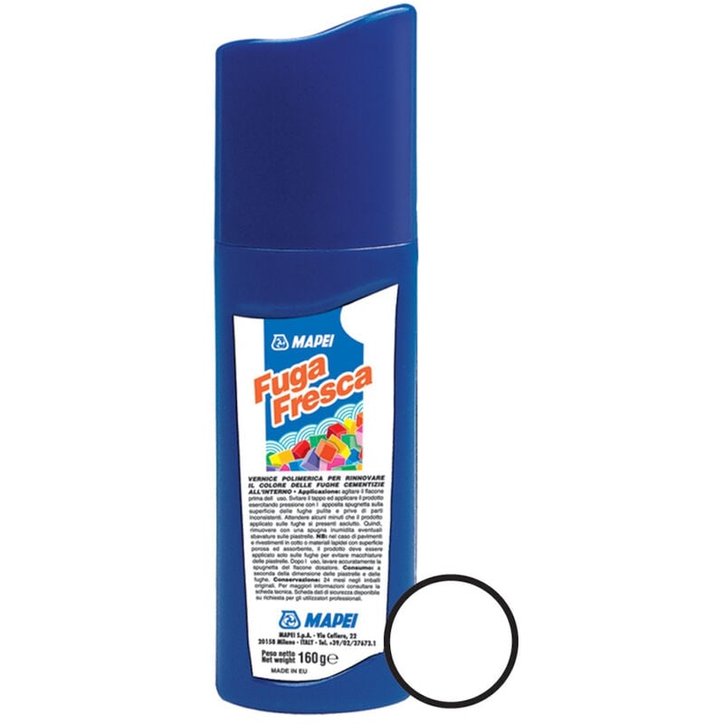 foto del prodotto fuga fresca pittura a base di resina acrilica per rinnovare il colore delle fughe, bianco fugafresca100 - mapei