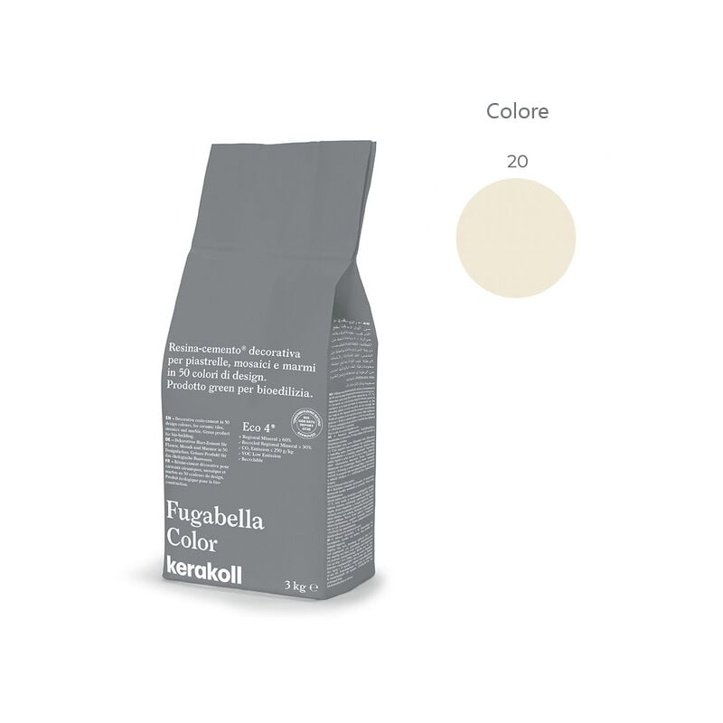 foto del prodotto fugabella color 20 stucco fugante sacco 3 kg
