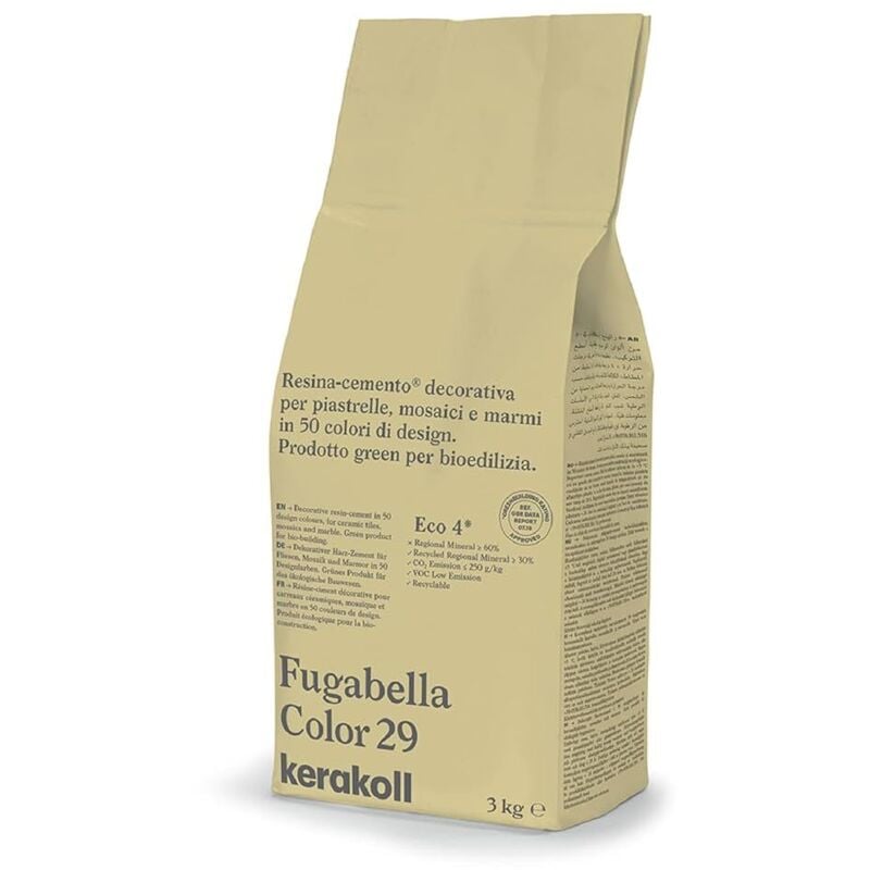 foto del prodotto fugabella color 29 sabbia sacco da 3kg resina decorativa per fughe
