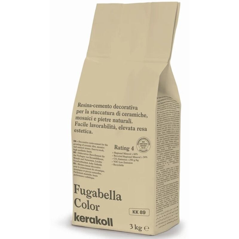 foto del prodotto fugabella color kk 89 resina cemento per stuccatura kg 3