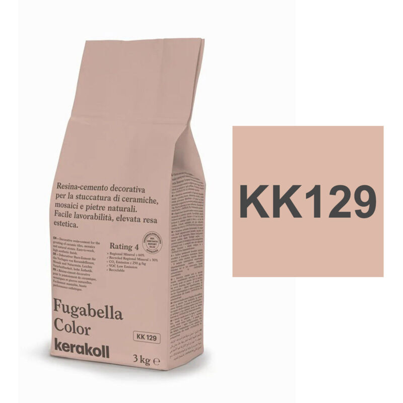 foto del prodotto fugabella color kk129 resina stucco piastrelle mosaici marmi 3 kg kerakoll