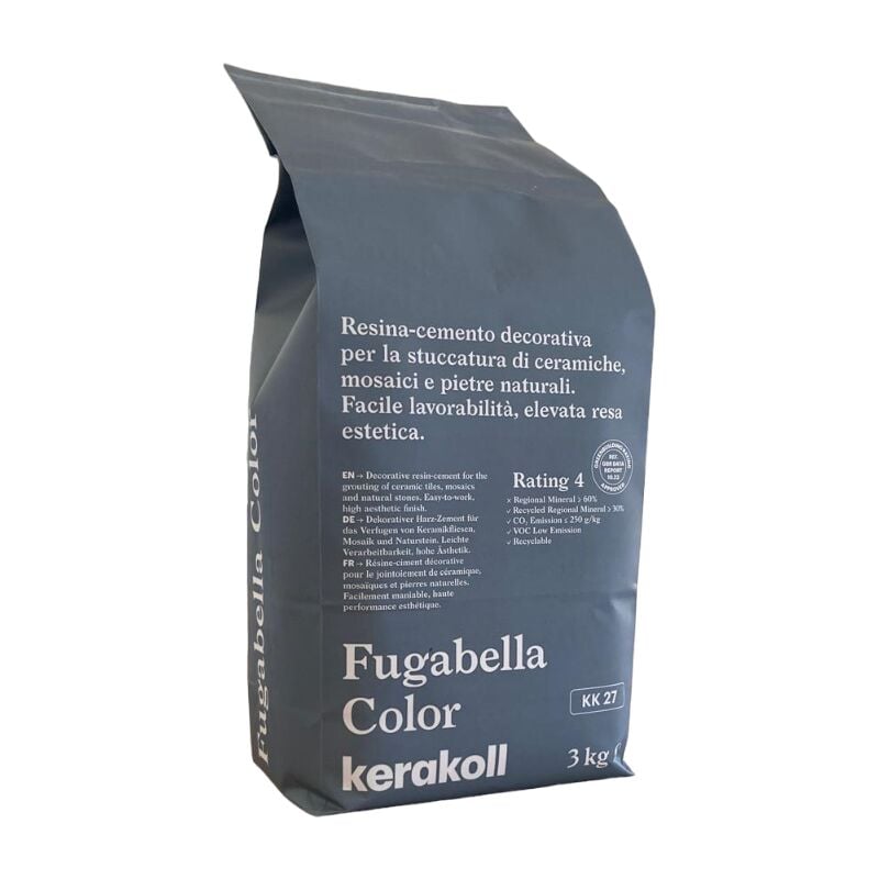 foto del prodotto fugabella color kk27 resina stucco piastrelle mosaici marmi 3 kg kerakoll