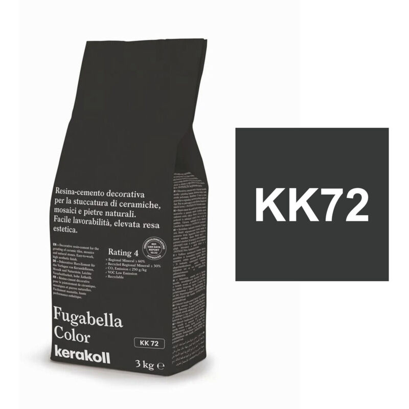 foto del prodotto fugabella color kk72 resina stucco piastrelle mosaici marmi 3 kg kerakoll