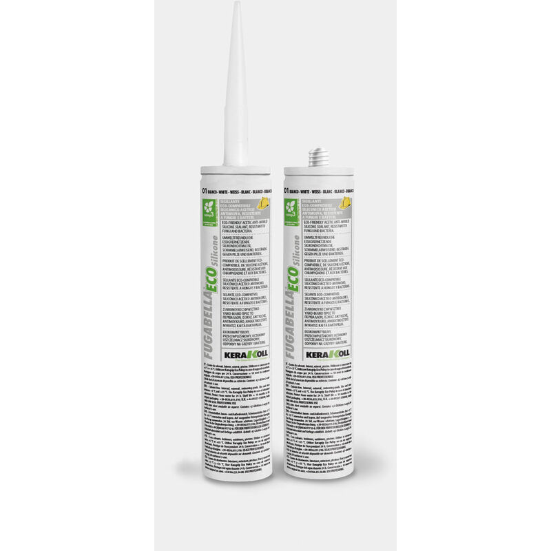 foto del prodotto fugabella eco silicone sigillante organico color 51 silver ml 310