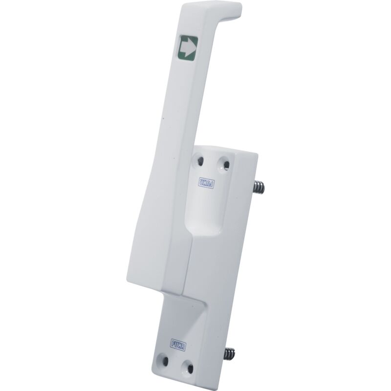 foto del prodotto fuhr guida porta 970 din destra anodizzata argento lm 23mm asta tonda 10mm