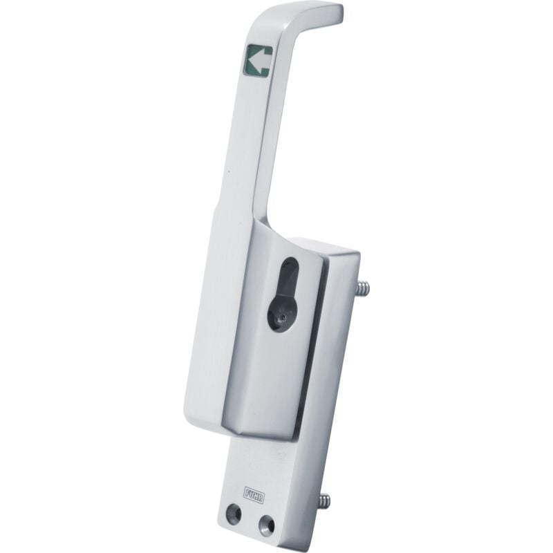 foto del prodotto fuhr guida porta 982 din sinistra anodizzata argento lm 23mm asta tonda 10mm