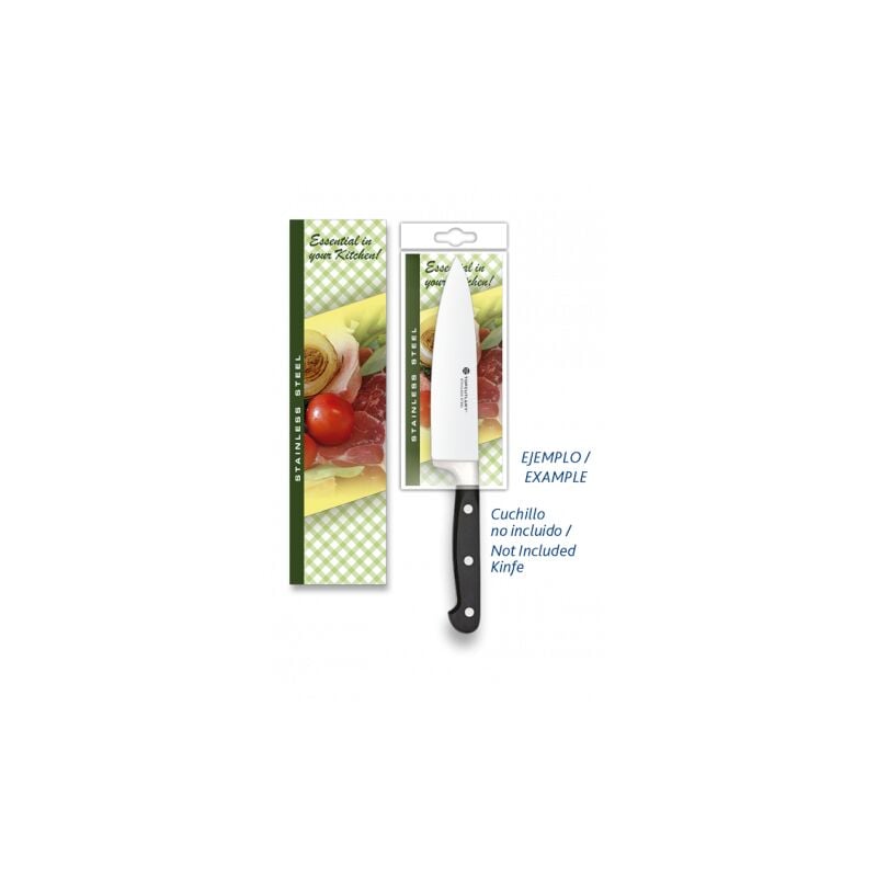 foto del prodotto fuienko confezione blister per coltello da cucina, dimensioni 59 x 220 mm