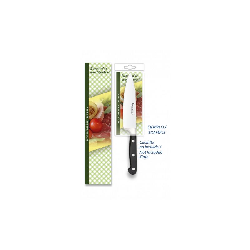 foto del prodotto fuienko confezione blister per coltello da cucina, dimensioni 59 x 270 mm