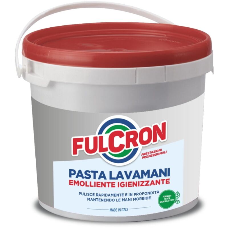 foto del prodotto fulcron 8208 pasta lavamani 5 l, pasta lavamani igienizzante e emolliente, potere pulente e sgrassante, ideale anche per eliminare lo sporco