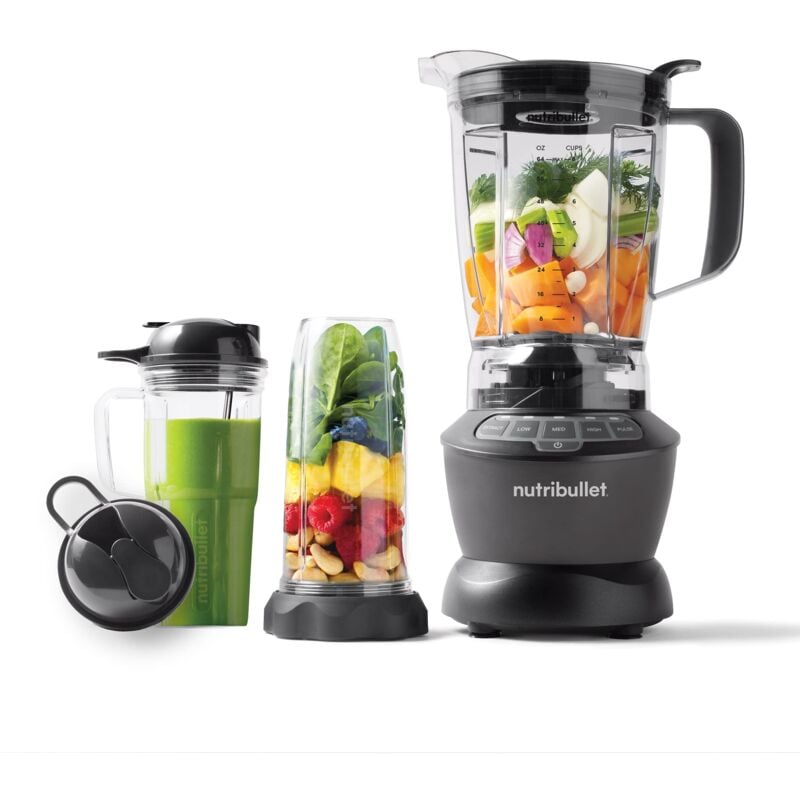 foto del prodotto full size blender, frullatore elettrico, frullatore tritatutto multifunzione, tritatutto professionale, potenza 1000 watt, bicchiere senza bpa da 1.6