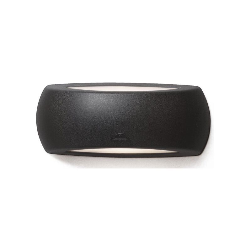 foto del prodotto fumagalli applique lampada e27 a60 cct da parete nera francy 8.5w ip66