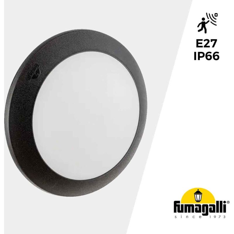 foto del prodotto fumagalli lampada da parete o soffitto con sensore berta e27