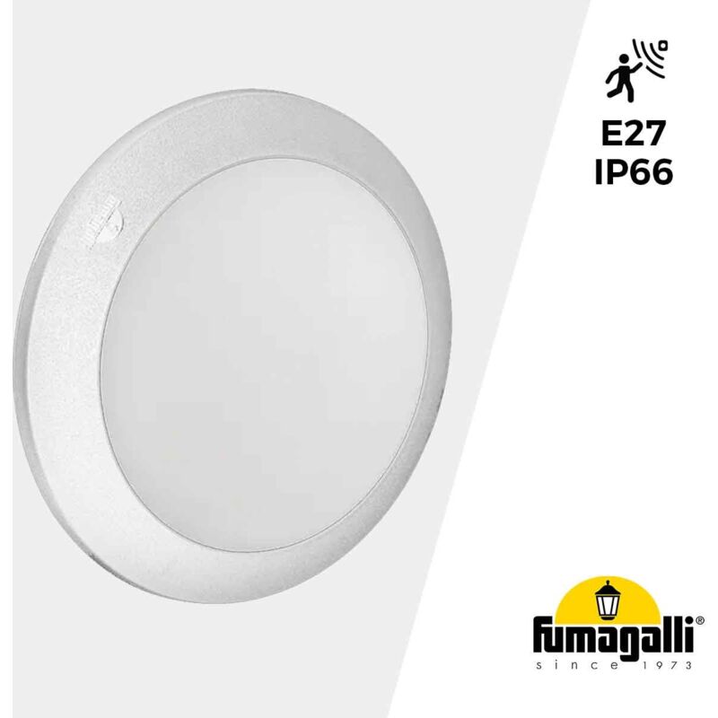 foto del prodotto fumagalli lampada da parete o soffitto con sensore berta e27